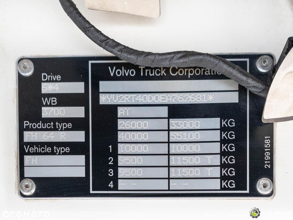Volvo FH 500 6x4 PALFINGER PK 40002 EH HDS Żuraw Wciągarka - 20