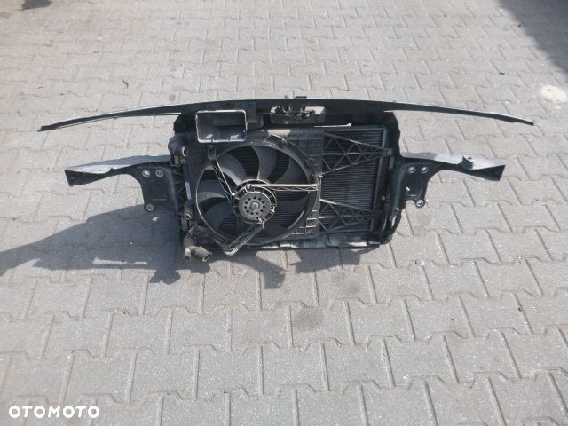 PAS PRZEDNI WZMOCNIENIE CZOŁOWE CHŁODNICA WENTYLATOR KOMPLETNY SKODA FABIA I 1.4 TDI 99-08 KLIMATYZACJA - 4