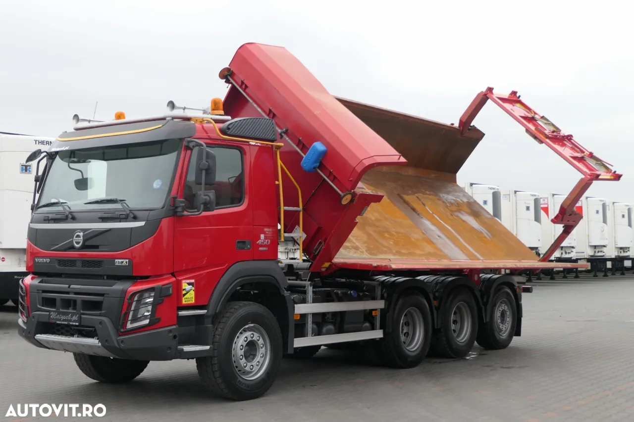 Volvo FMX 450 / 8x4 / 2 PAGINI. CAMION BASCULANTE / TRIDEM / AXIE DE DIRECȚIE LIFTARE / BORDMATIC / HYDROCLAP / 2016 - 7