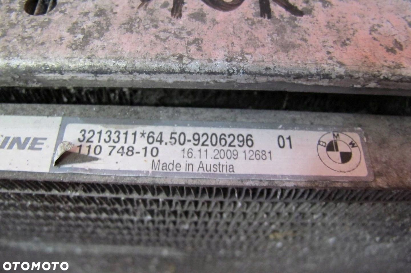 BMW 3 E90 2.0 D N47D20C E91 CHŁODNICE WENTYLATOR MANUAL KOMPLET - 4