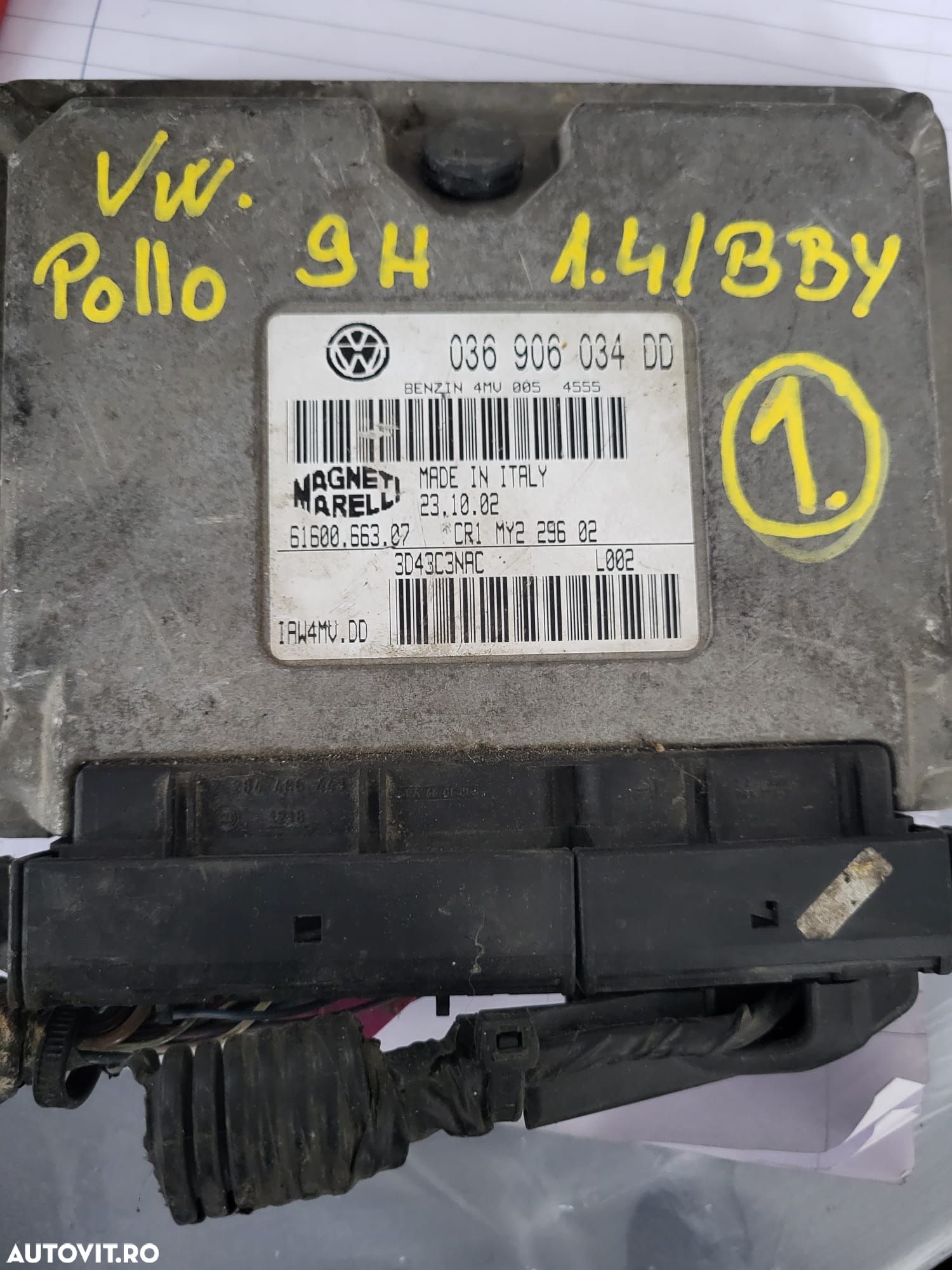 Calculator motor 036906034DD VW POLO 9N 1.4 / BBY - 1