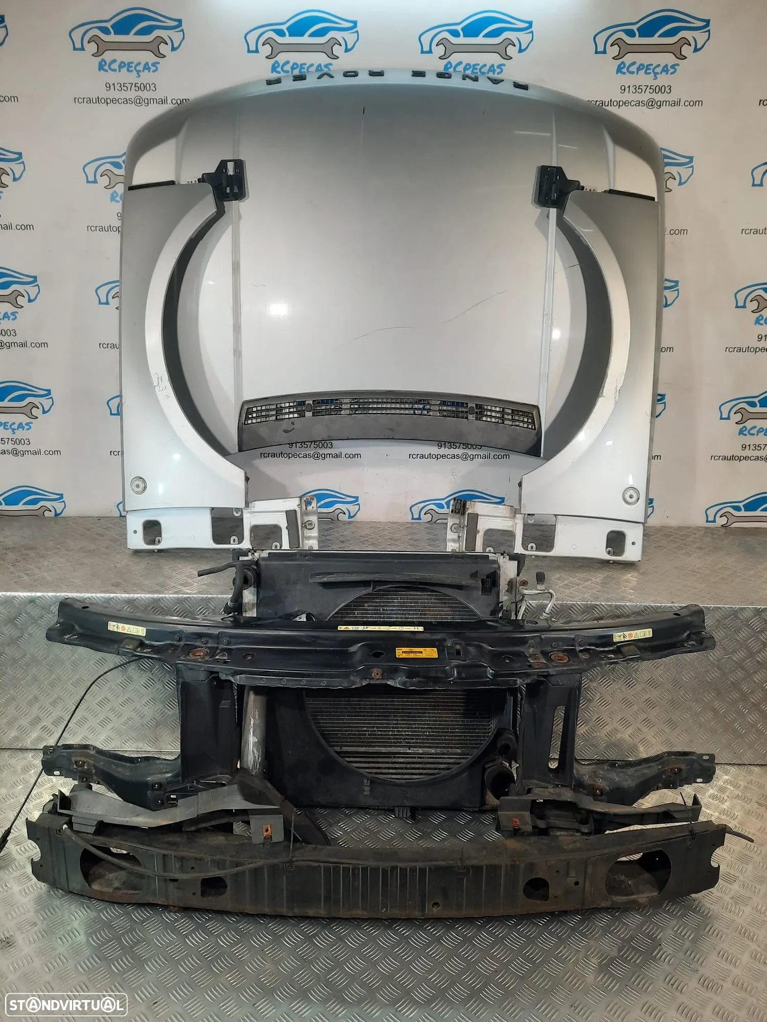 FRENTE COMPLETA LAND ROVER RANGE ROVER SPORT III 3 MK3 L322 CAPOT PARACHOQUES GUARDA-LAMAS OTICAS XENON RADIADOR VENTILADOR FRENTE FIBRA REFORÇO - 13