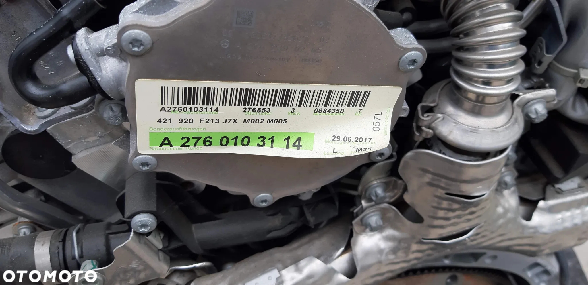 Silnik 276853 A2760103114 Mercedes W213 3.5CGi 2017r kombi 4Matic - 5