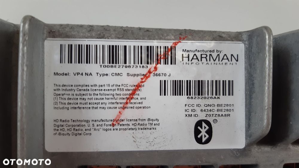 CHRYSLER PACIFICA 16- RADIO 68232026AK - 8