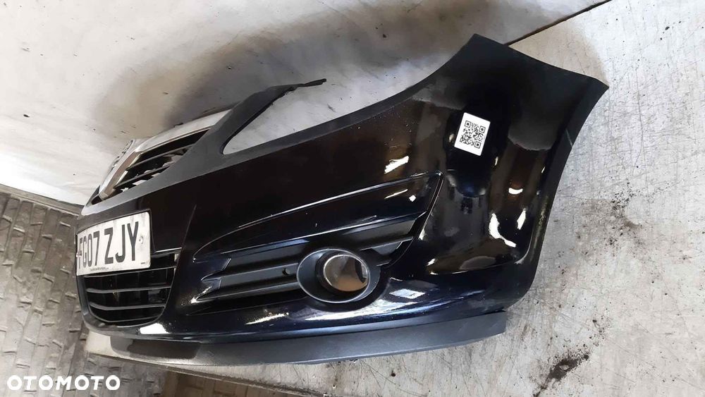 ^ ZDERZAK PRZÓD PRZEDNI DO OPEL CORSA D Z20R CZARNY HALOGENY - 5