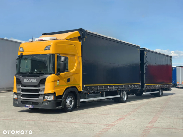 Scania G280 / ZESTAW TANDEM 120 M3 / PRZEJAZDOWY / 7,75 M + 7,75 M / SALON PL