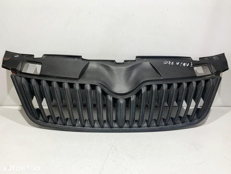 Grila centrala radiator Skoda Fabia 2 facelift (2010-2014) - 1