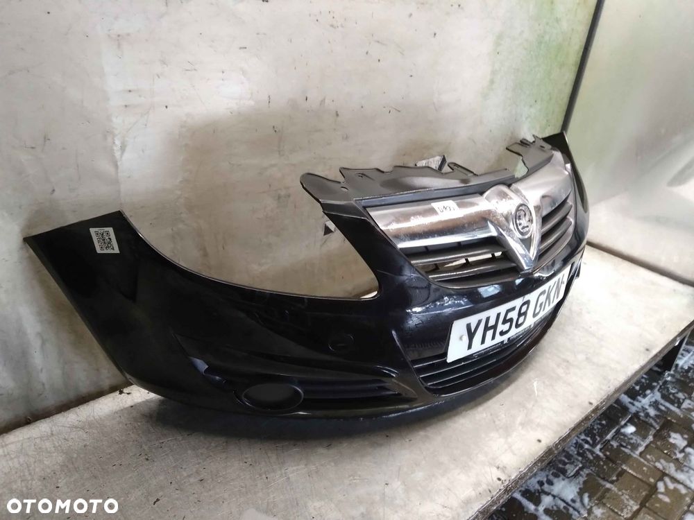 ^ ZDERZAK PRZÓD PRZEDNI OPEL CORSA D Z20R CZARNY - 2