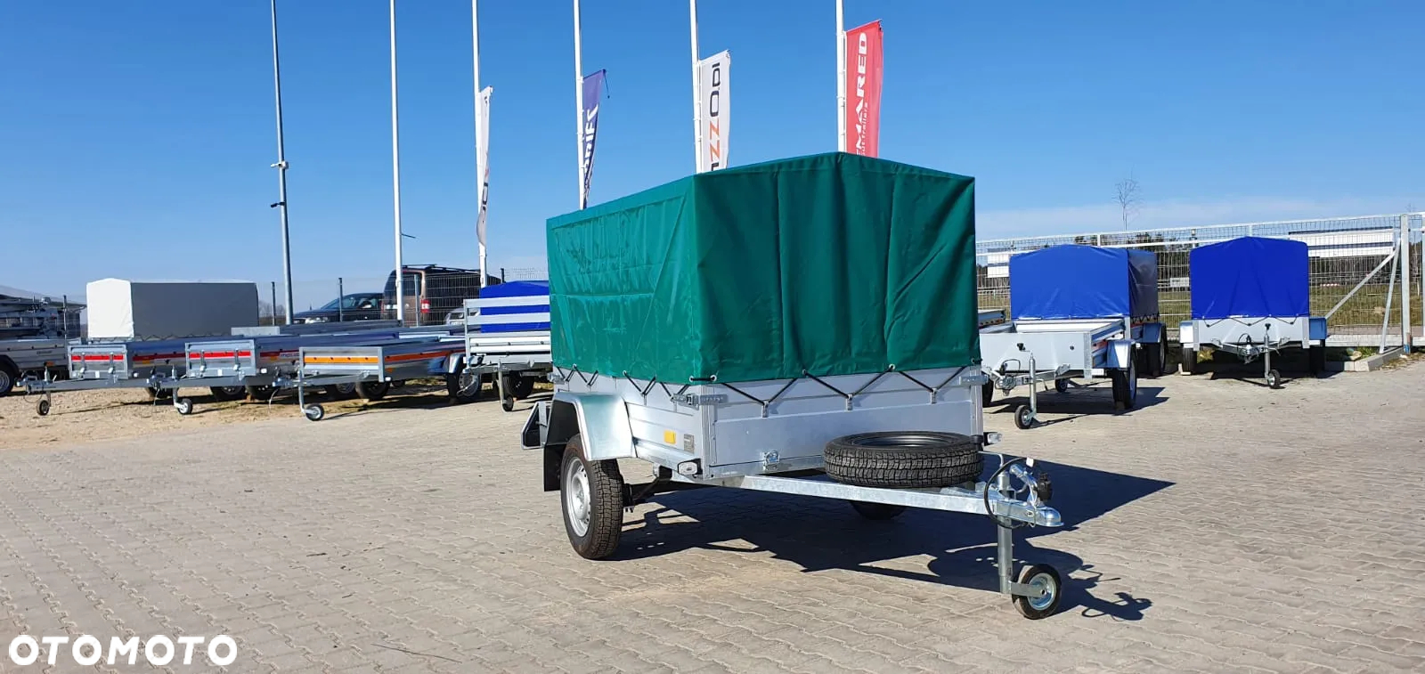 Rydwan Dostawa przyczepka 245x125x130 DMC750kg, stelaż i plandeka RESOR! SOLIDNA I MOCNA - 4