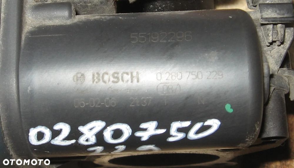 przepustnica GRANDE PUNTO PANDA 500 FIAT 55192296 0280750229 - 3