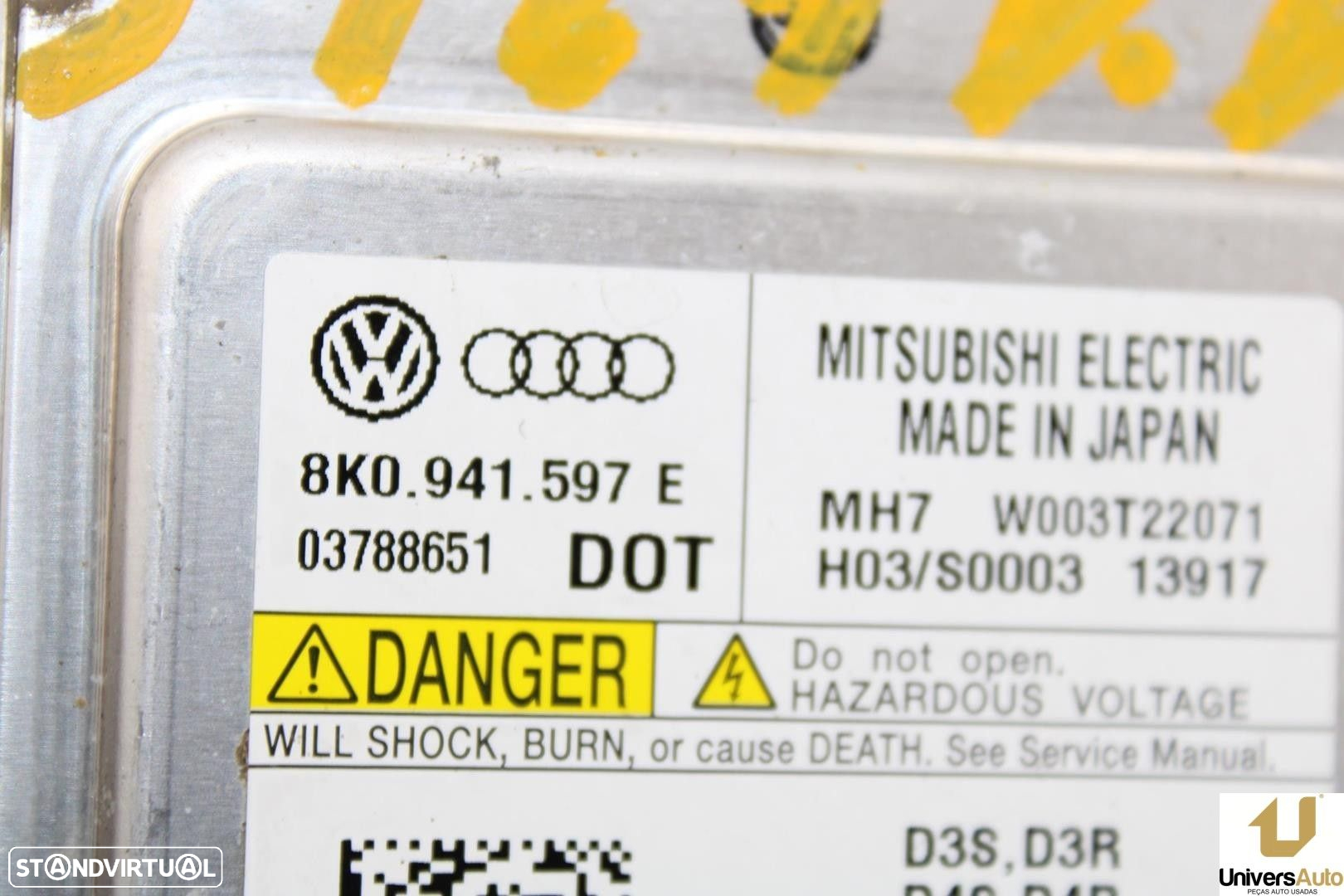 CENTRALINA FARÓIS XENON VOLKSWAGEN GOLF VII VARIANT 2014 -8K0941597E DER. - 5