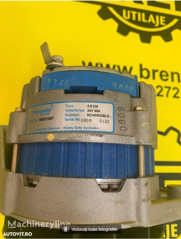 Generator CUMMINS (66021507) pentru excavator CUMMINS AS128 - 6