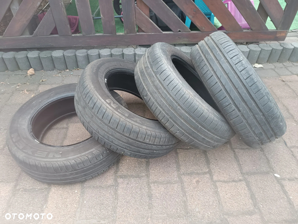 Komplet (4 sztuki) Opony Letnie 15" Nexen 195/65/15 195/65r15 bieżnik ok. 5mm, rok 2019 , Lato