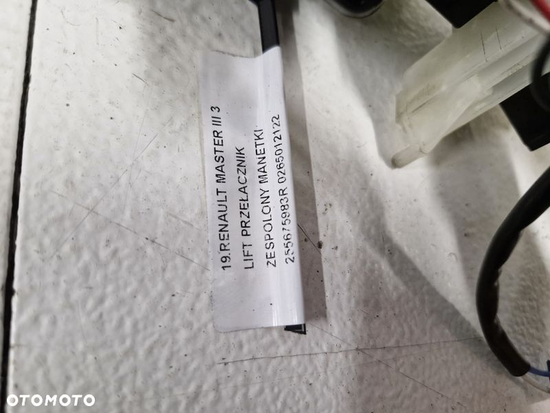 RENAULT MASTER III 3 LIFT PRZEŁACZNIK ZESPOLONY MANETKI 255675983R 0265012122 - 7