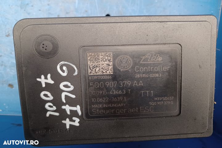 Pompa ABS 5Q090737900 500604517T Volkswagen VW Golf 7 [2012 - 2017] V - 1