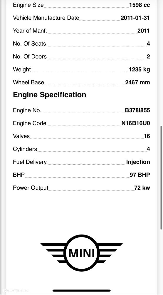 SKRZYNIA BIEGÓW Mini Cooper R56 1.6 VTI CHA 7595840 - 05  manual nr 4006 - 6