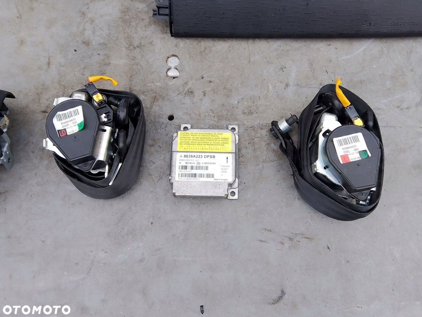 Poduszki AIRBAG Pasy Sensor Mitsubishi Colt VI Lift 08-12 - 2