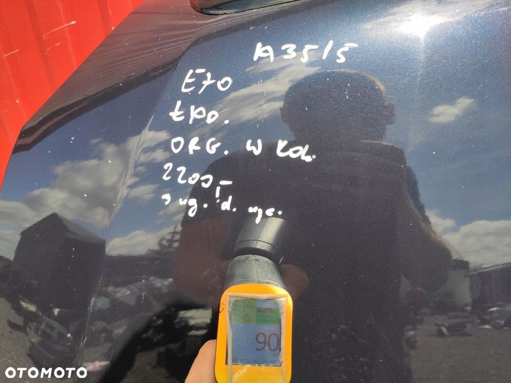 BMW X5 E70 PRZED LIFT MASKA MONACOBLAU A35/5 W KOLOR ORYGINAŁ ŁADNA - 11