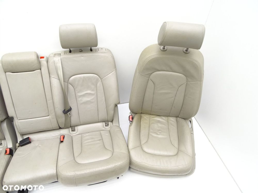 Komplet foteli przód tył kanapa skóra 8e0881106ca audi q7 4l - 7