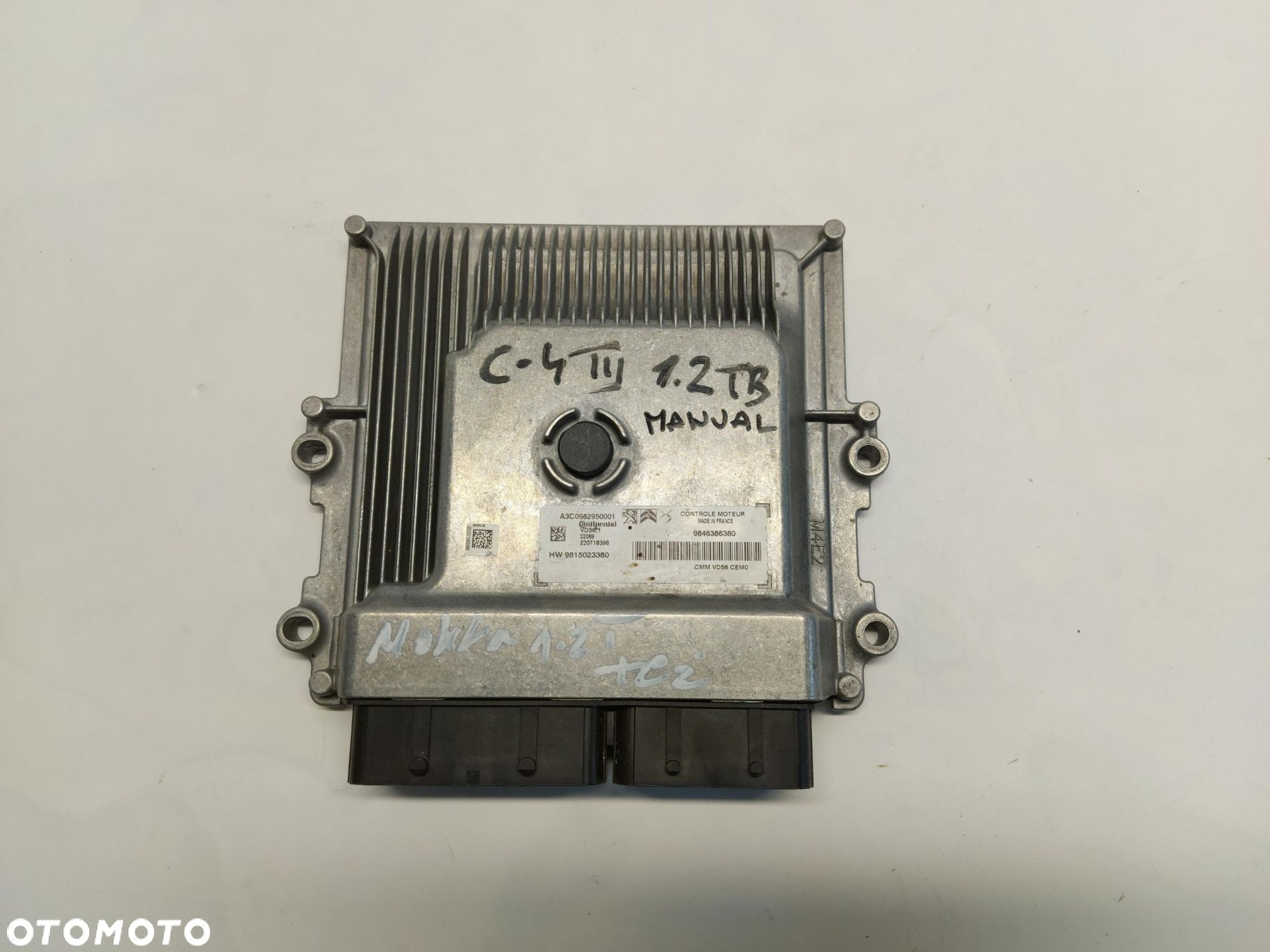 Citroen C4 III 1.2 TB Komputer sterownik silnika ECU 9846386380 - 1