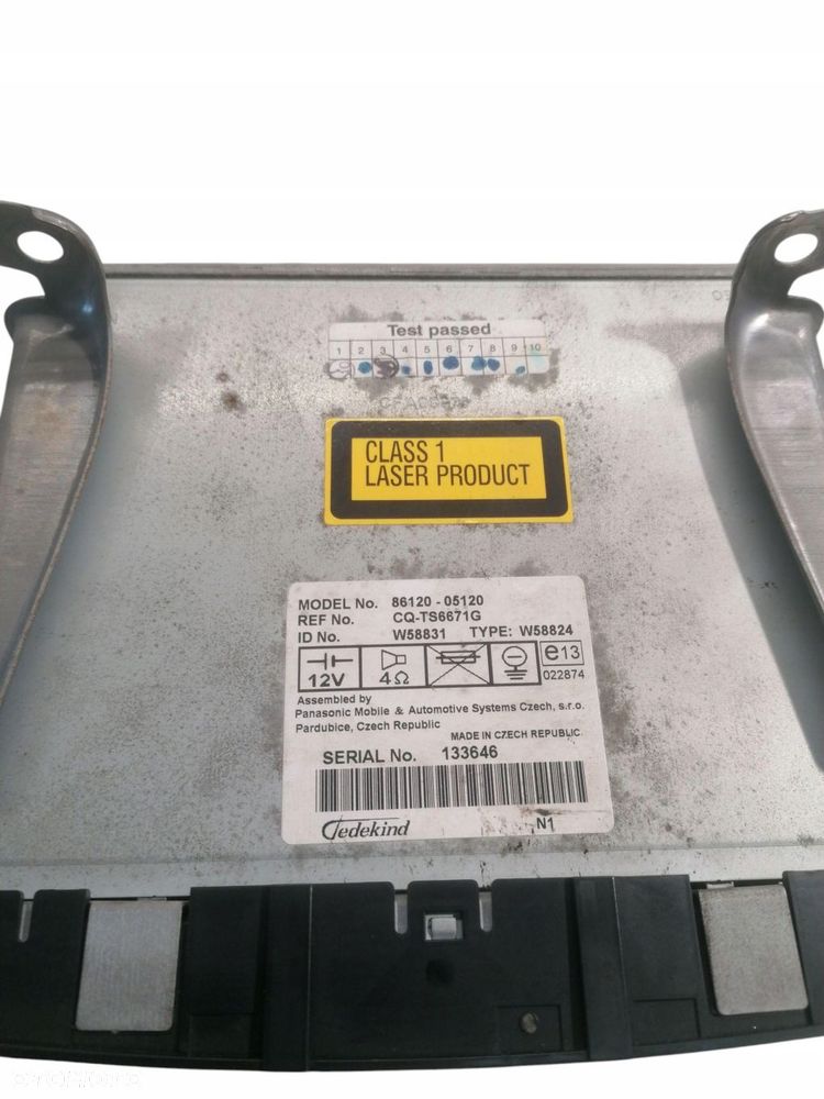 radio cd panel sterowania klimatyzacją toyota avensis t25 lift - 5