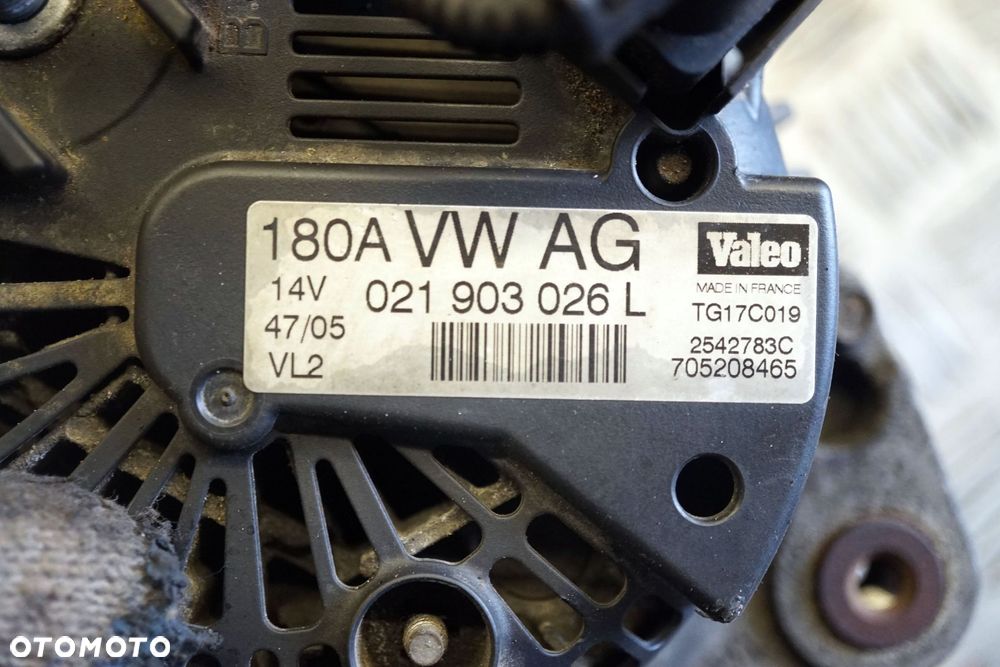ALTERNATOR PASSAT B6 2.0 TDI 021903026L 180A VOLKSWAGEN 2005-2010 - 20