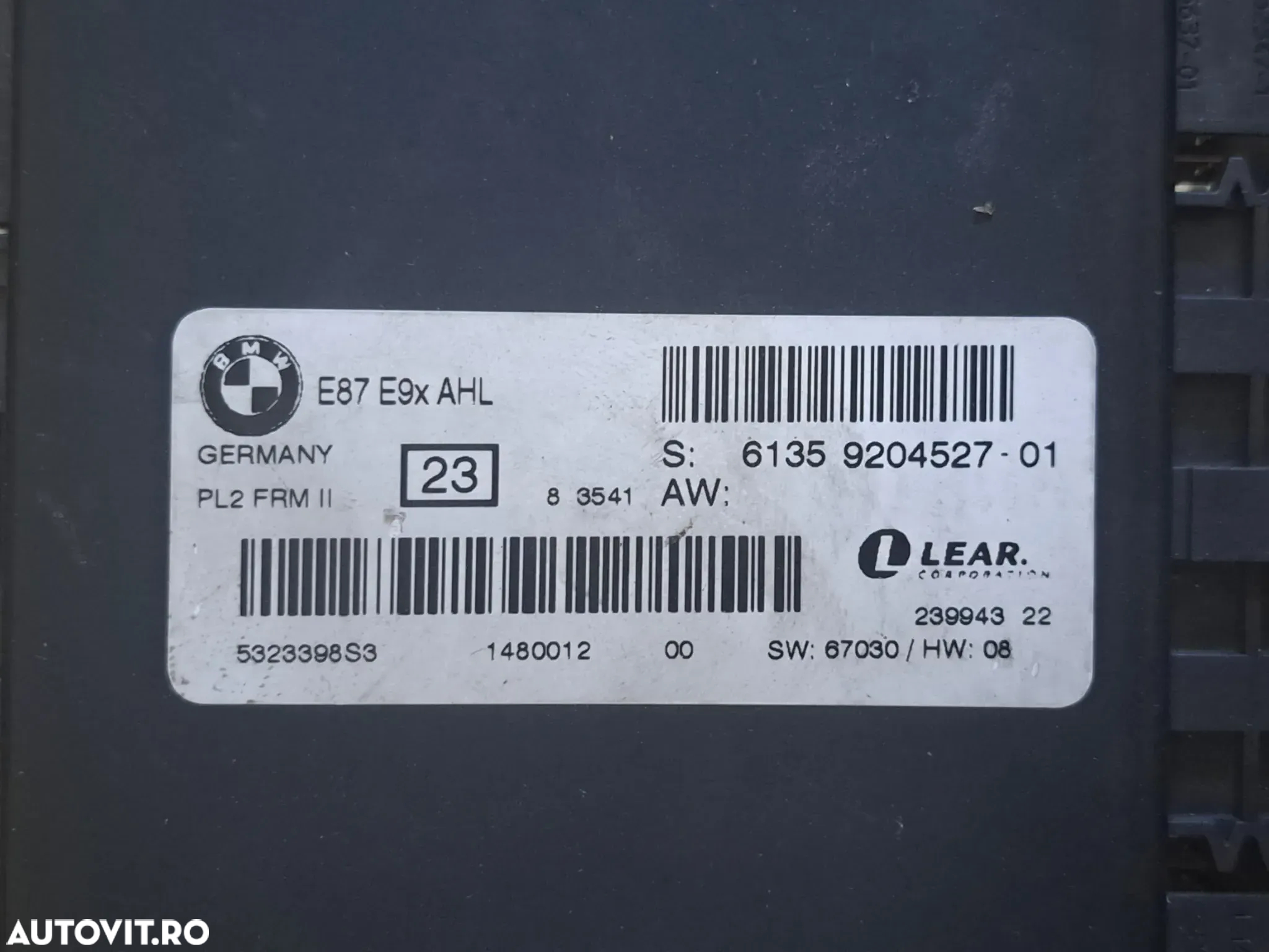 Unitate control ECU Modul FRM 2 original BMW E87 E90 E91 - 2