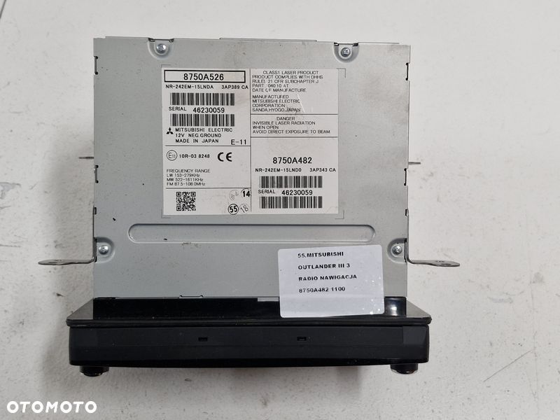 mitsubishi outlander 3 iii radio nawigacja navi 8750a482 - 3