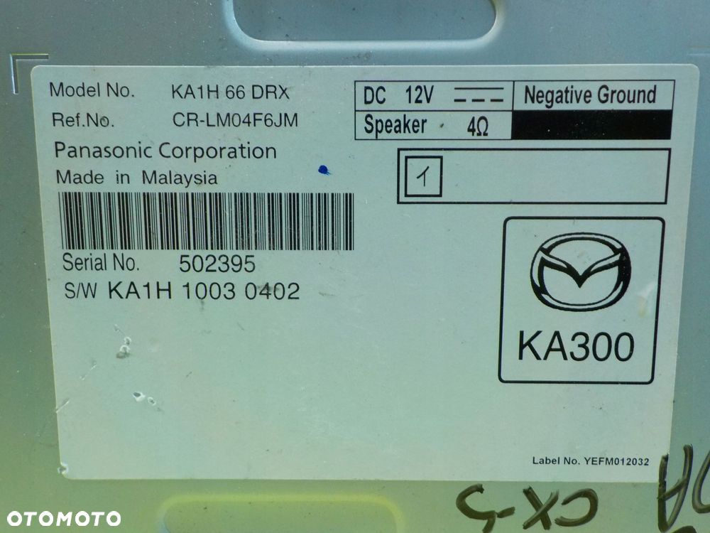 MAZDA CX-5 I LIFT 2.2 D 15r 5D tuner wzmacniacz radia KA1H66DRX - 6