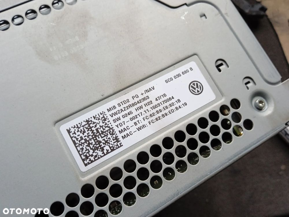 VW GOLF 6 CADDY SHARAN BEETLE TIGUAN RADIO NAWIGACJA NAVI 5C0035680B - 3