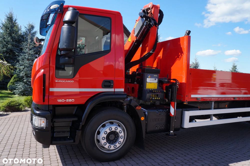 Iveco EUROCARGO 180-280 4x2 SKRZYNIOWY + HDS PALFINGER PK 11.001 SLD  E6 PRZEBIEG 98.000 KM - 10