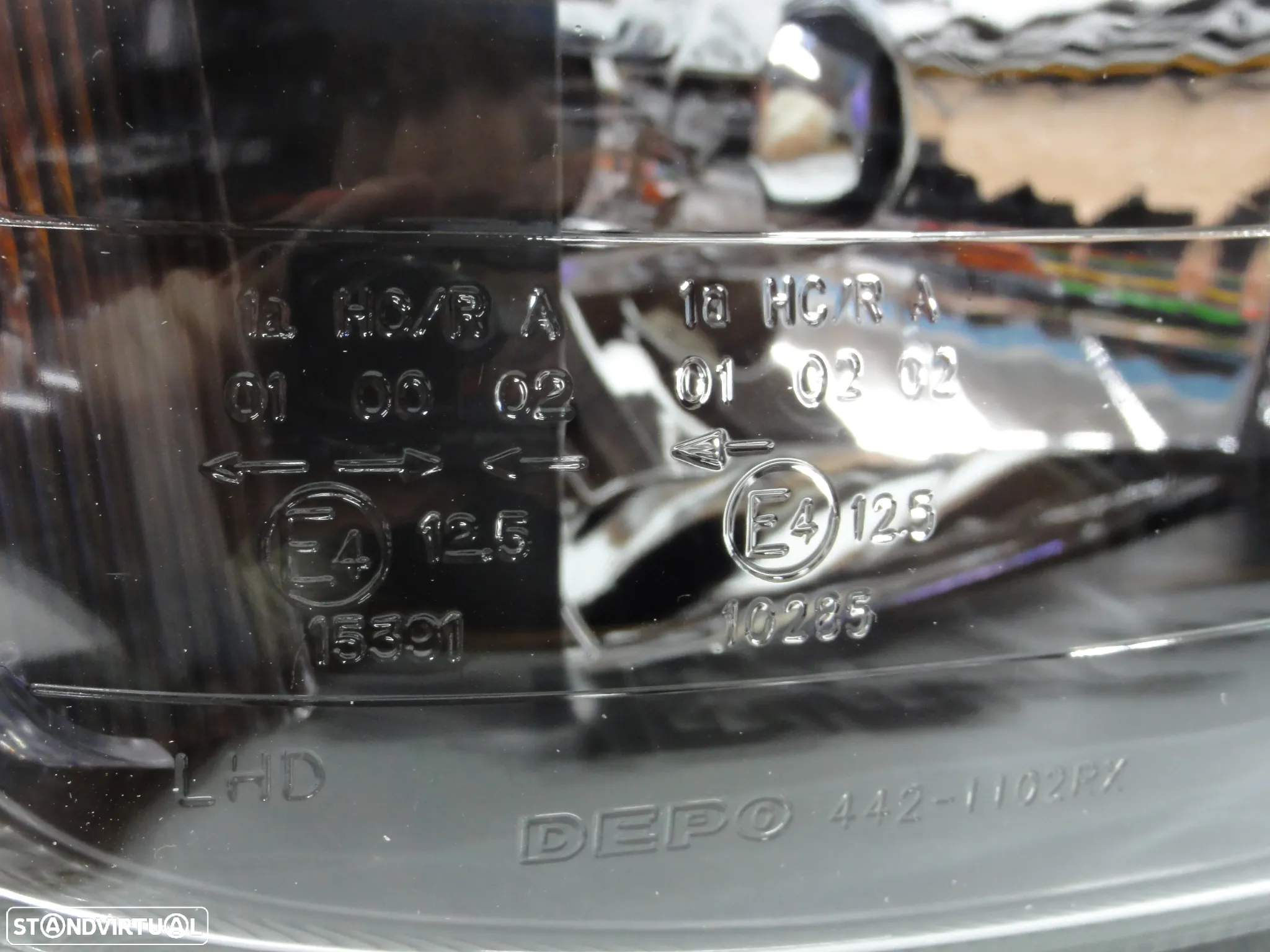 Faróis frontais com luz branca 5000k Opel corsa B Fundo Preto de regulação eléctrica - 6