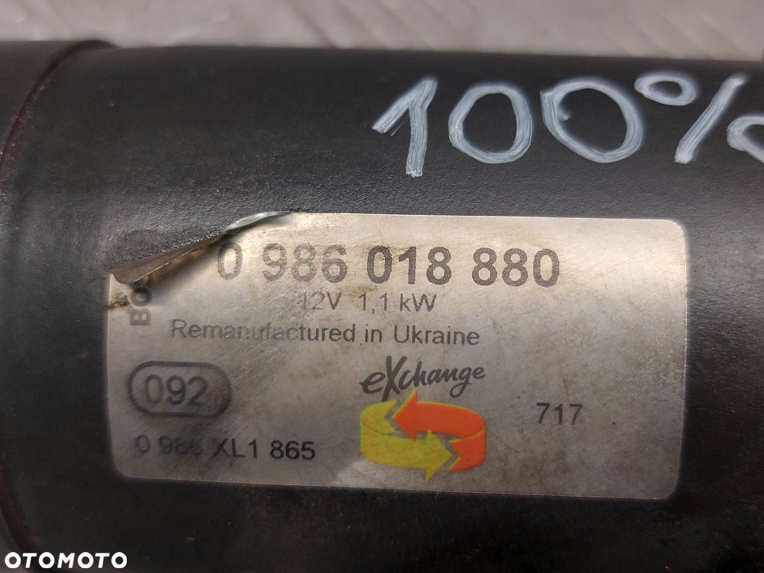ROZRUSZNIK FIAT DOBLO I 1.6 16V 0986018880 - 2