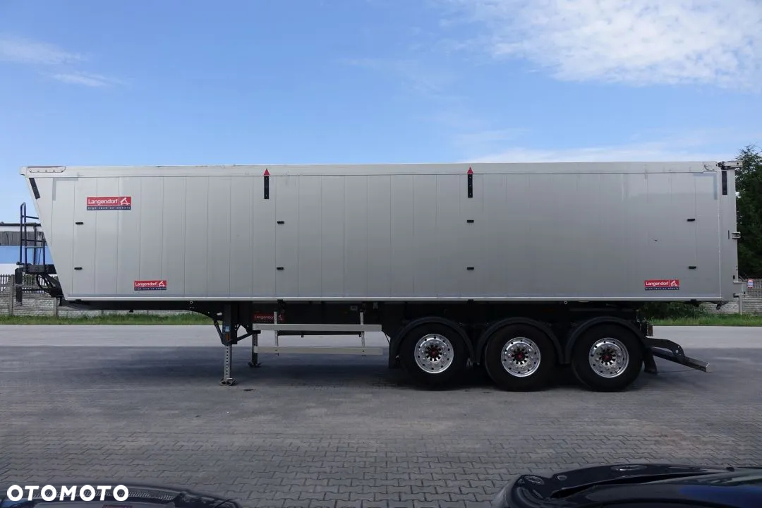 Langendorf WYWROTKA 48 m3 / WIBRATOR /  OSIE SAF / OŚ PODNOSZONA / ALUMINIOWE FELGI / SZYBER ZBOŻOWY / PLANDEKA / KLAPODRZWI - 8