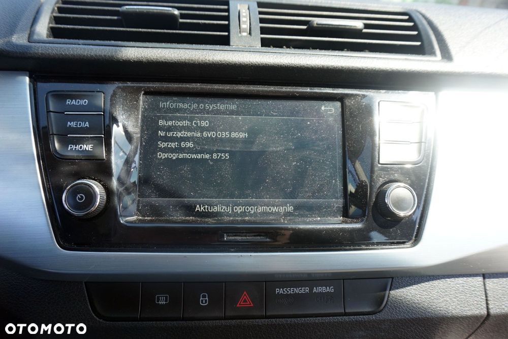RADIO FABRYCZNE CD FABIA III NJ5 LIFT 6V0035869H SKODA 2018-2021 - 2