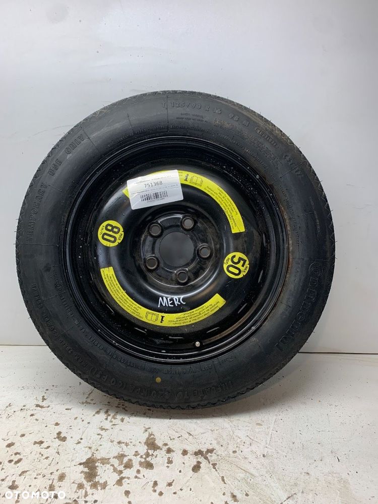KOŁO DOJAZDOWE 16 125/90 5X112 66,6 - 250.00 PLN - MERCEDES-BENZ - 1