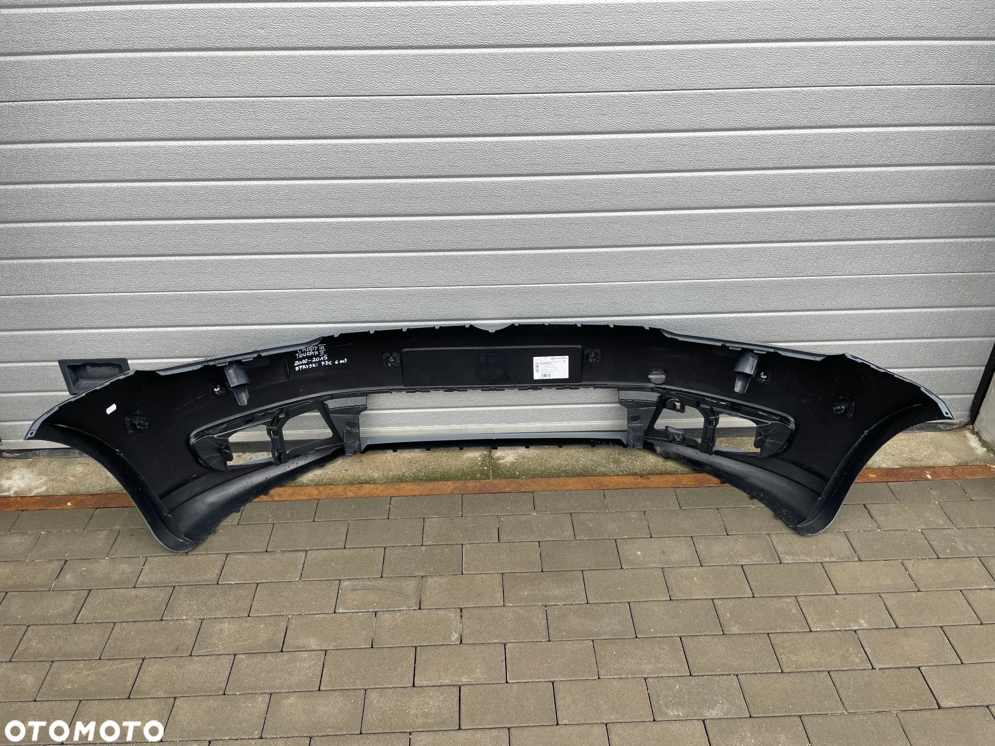 ZDERZAK PRZEDNI VW CADDY III, TOURAN II  2010-2015 - NOWY SPRYSKI PDC 6szt - 4