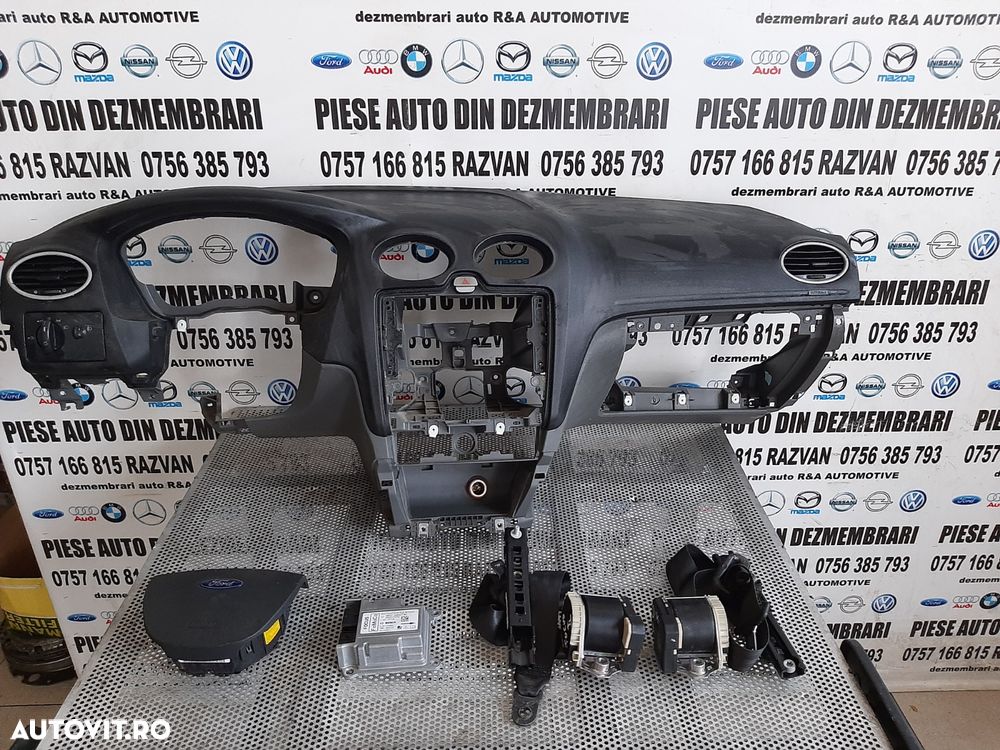 Plansa Bord Kit Airbag Complet Ford Focus 2 Facelift An 2008-2009-2010-2011 Dezmembrez Ford Focus 2 - 2