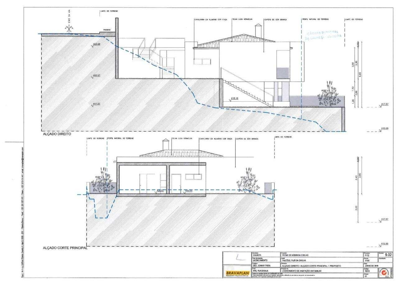 Terreno com Projeto Aprovado para Moradia com Piscina - Fajã da Ovelha - Grande imagem: 5/13