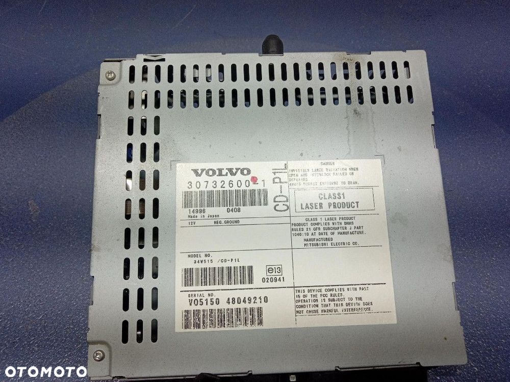 VOLVO V50 S40 II RADIO CZYTNIK ODTWARZACZ PŁYT CD 30732600 - 7