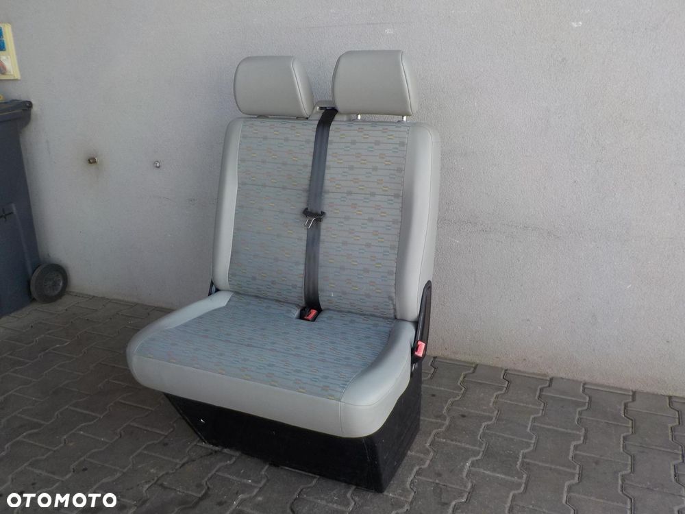 VW T5 LIFT T6 FOTEL SIEDZENIE KANAPA PODWÓJNA PASAŻERA PRZÓD PALACE - 2