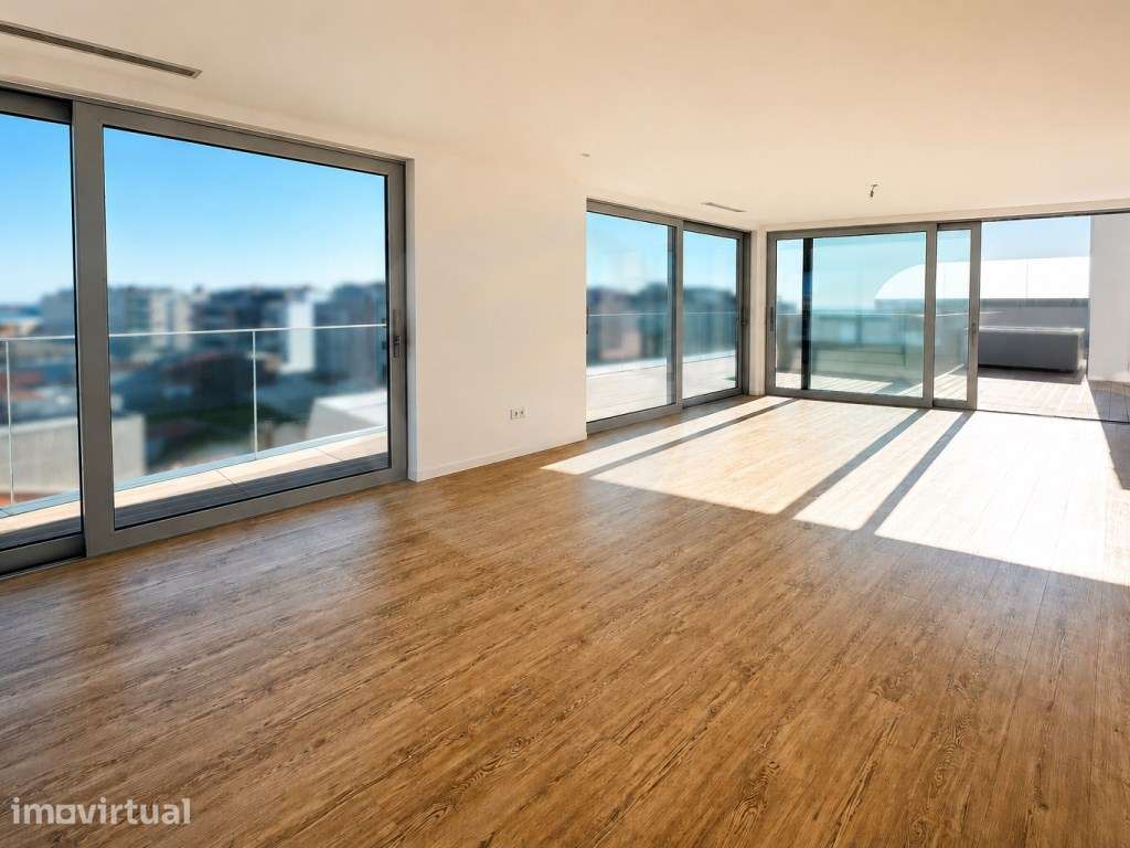 Penthouse T3 Nova em 1ª Linha de Mar em Vila do Conde - Grande imagem: 2/30