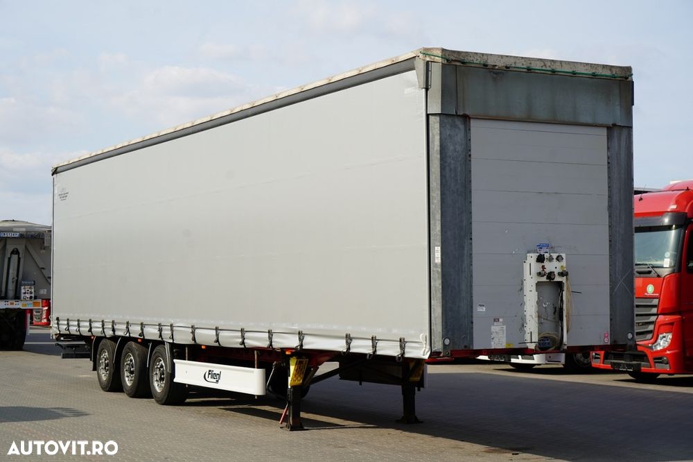 Fliegl MEGA CORTINĂ / REMORCA DIN OȚEL - 7 M / ACOPERIȘ CULISANT / PLATĂ JOSĂ - 1