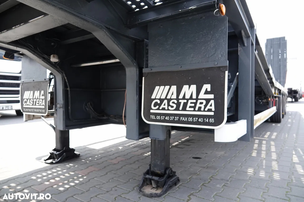 Castera REMORCĂ AMC CASERA / LOW LOADER / 13,3 M / PLATFORMĂ HIDRAULICĂ / GAMA HIDRAULĂ / TROLIU - 21