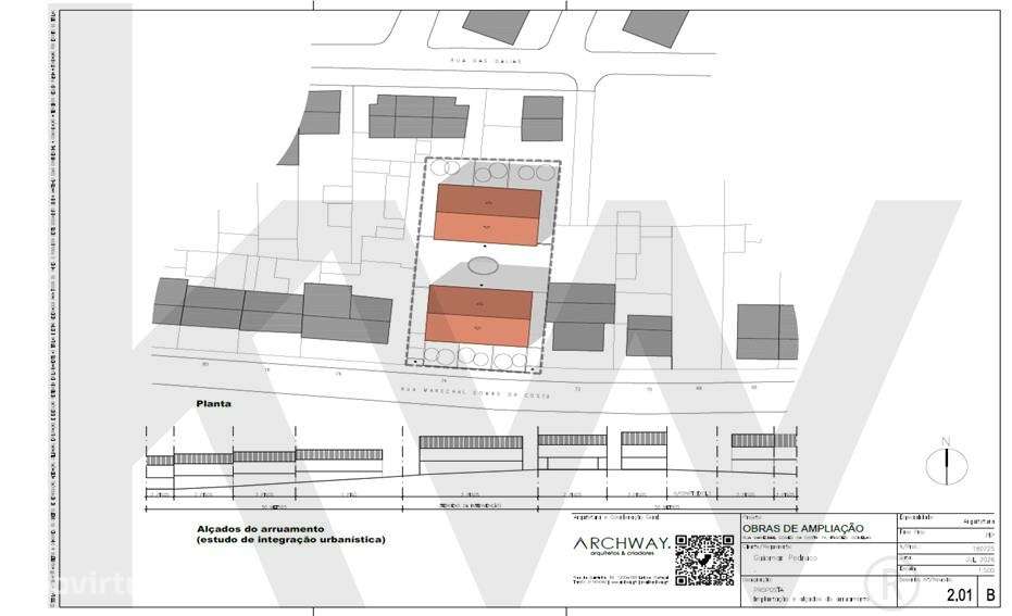 Terreno p/ Projeto Residencial com PIP Aprovado - 6 Moradias Duplex em - Grande imagem: 4/11