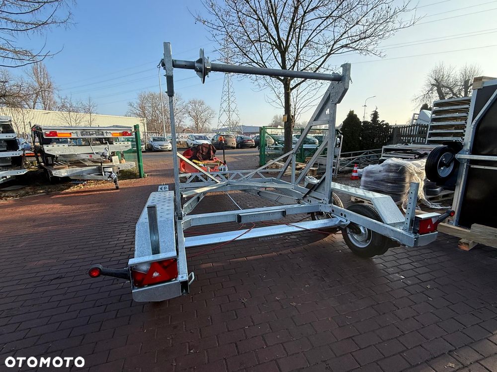 Niewiadów Przyczepa kablowa do przewozu szpuli bębna Niewiadów KB-35 średnica bębna 260cm 3500kg - 9