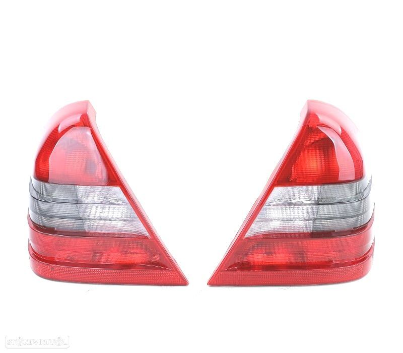 FAROLINS MERCEDES CLASSE C W202 93-97 VERMELHO BRANCO - 1
