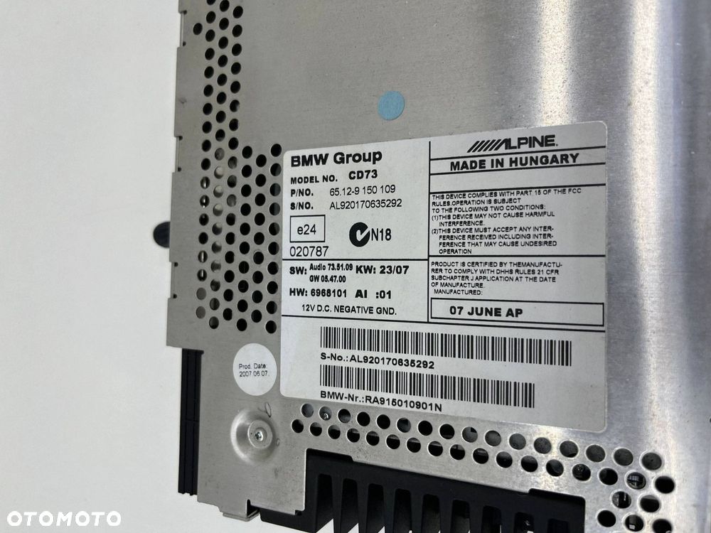 BMW 3 E90 E91 RADIO CZYTNIK NAWIGACJA 9150109 - 4