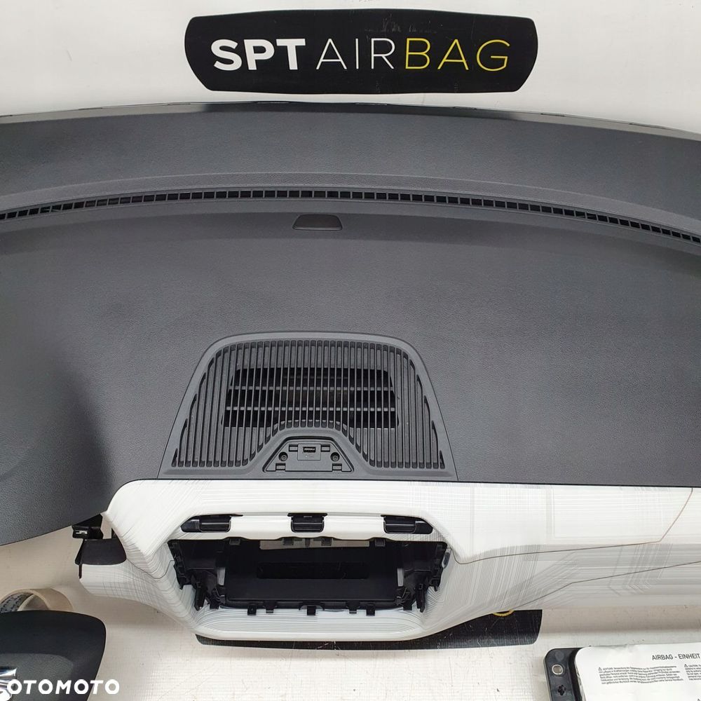 SEAT MII ELEKTRYK DESKA ROZDZIELCZA KONSOLA KOKPIT PULPIT PODUSZKI AIRBAG AIR BAG PASY KIT SET - 3
