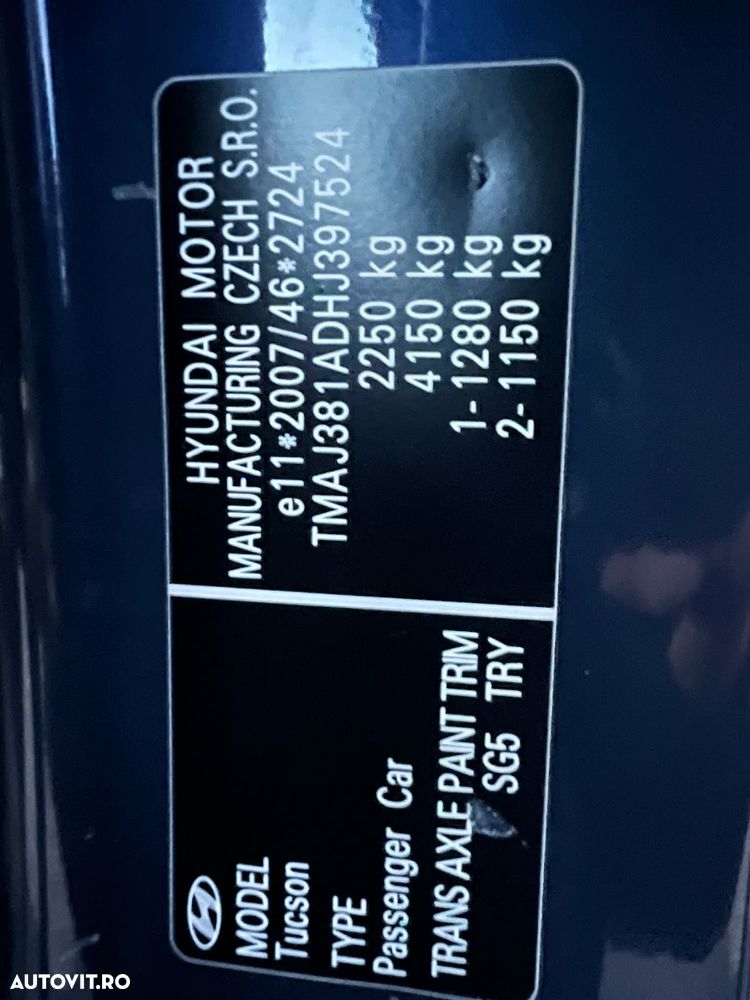 Hyundai Tucson 2.0 CRDI 4WD Automatik Passion Plus - 9